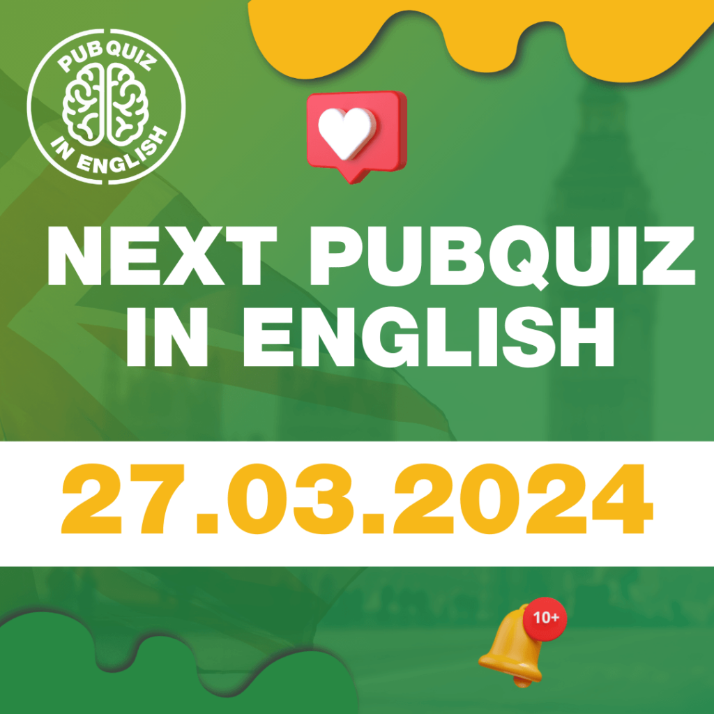 Next PubQuiz in English - 27.03.2024