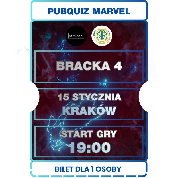 2026.01.15 [CZWARTEK] PubQuiz Marvel B4 Kraków 19:00