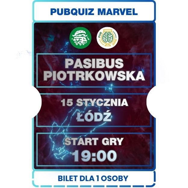 2026.01.15 [CZWARTEK] PubQuiz Marvel Pasibus Łódź 19:00