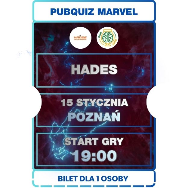 2026.01.15 [CZWARTEK] PubQuiz Marvel Hades Poznań 19:00
