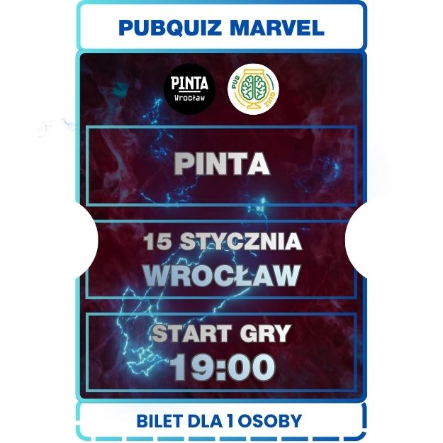 2026.01.15 [CZWARTEK] PubQuiz Marvel Pinta Wrocław 19:00