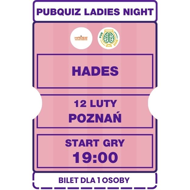 2026.02.12 [CZWARTEK] LADIES NIGHT Hades Poznań 19:00