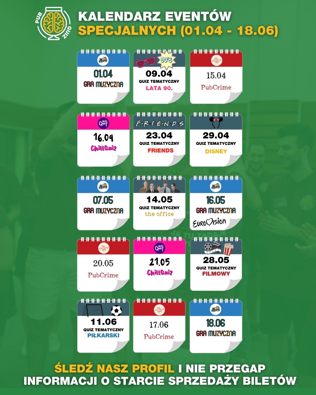 kalendarz eventow pubquiz wiosna