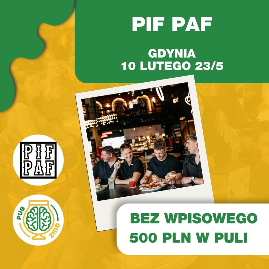 PIF PAF BEZ WPISOWEGO ☘️