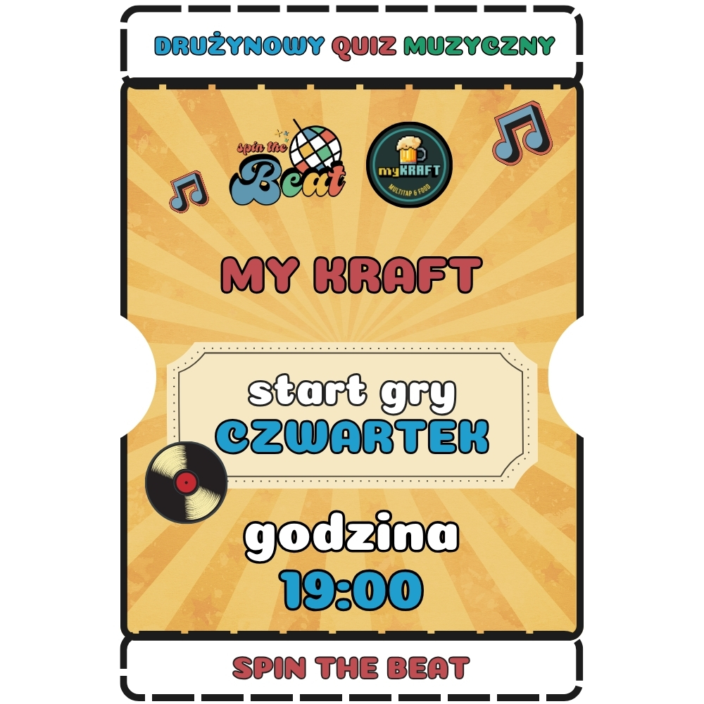 2026.06.25 [CZWARTEK] SPIN THE BEAT My Kraft Kraków 19:00
